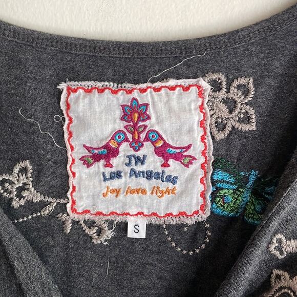 JOHNNY WAS Twist Front Embroidered Butterfly Dress - Picture 5 of 15